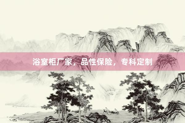 浴室柜厂家，品性保险，专科定制