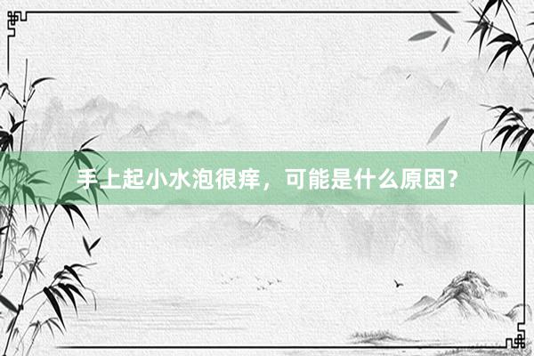 手上起小水泡很痒，可能是什么原因？